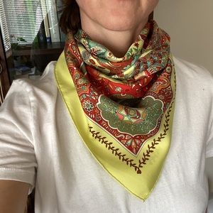 Authentic Hermès silk scarf, Aux Portes du Palais